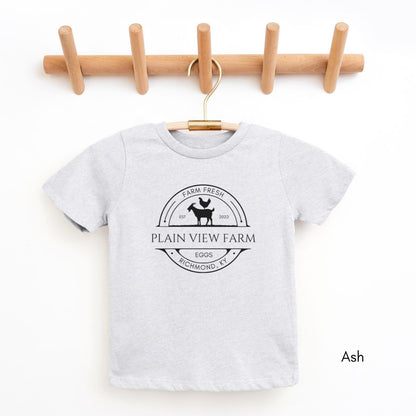 Custom YOUTH/KIDS Custom Egg/Goat Farm Short Sleeve Light Weight Unisex Tee