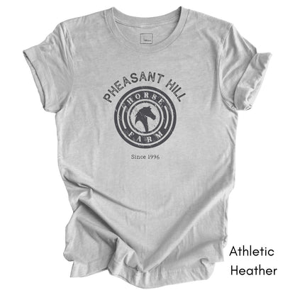 Custom Horse Farm Unisex Jersey Light Weight T-shirt