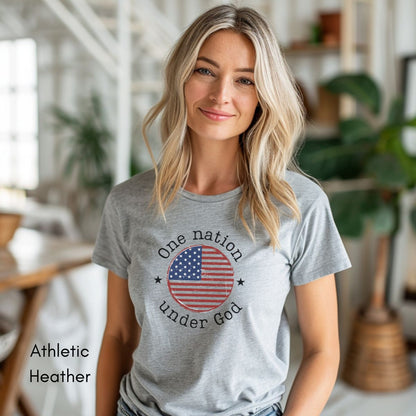 One Nation Under God Unisex Light Weight Jersey Group T-shirt