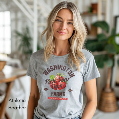 Pick Your Own Custom Strawberry Farm Light Weight Unisex Jersey T-shirt