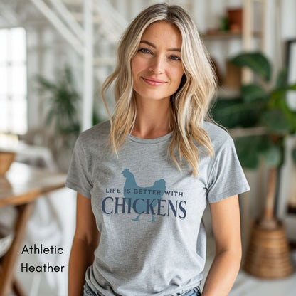 Life is Better With Chickens Light Weight Jersey T-shirt