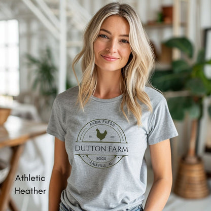 Custom Egg Farm Unisex Light Weight Jersey T-shirt