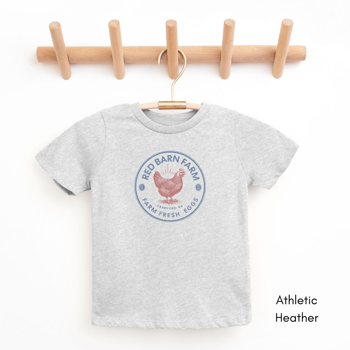 Custom TODDLER Chicken Egg Farm Patriotic Style Unisex Light Weight Jersey T-shirt