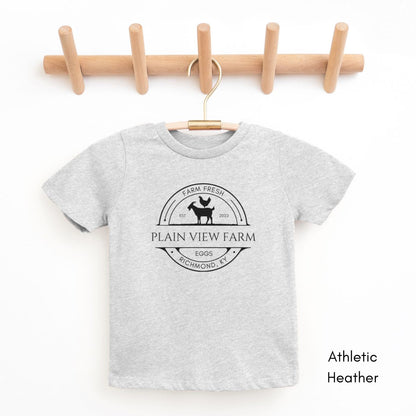 Custom YOUTH/KIDS Custom Egg/Goat Farm Short Sleeve Light Weight Unisex Tee