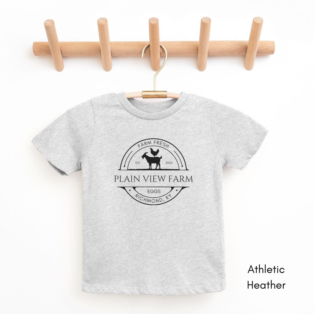 Custom TODDLER Chicken/Goat Farm Unisex Light Weight Jersey T-shirt