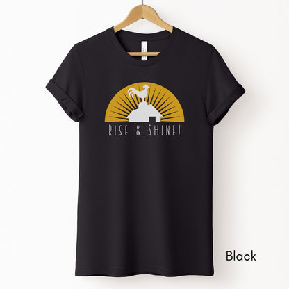 Rise & Shine Rooster Unisex Light Weight Jersey T-shirt