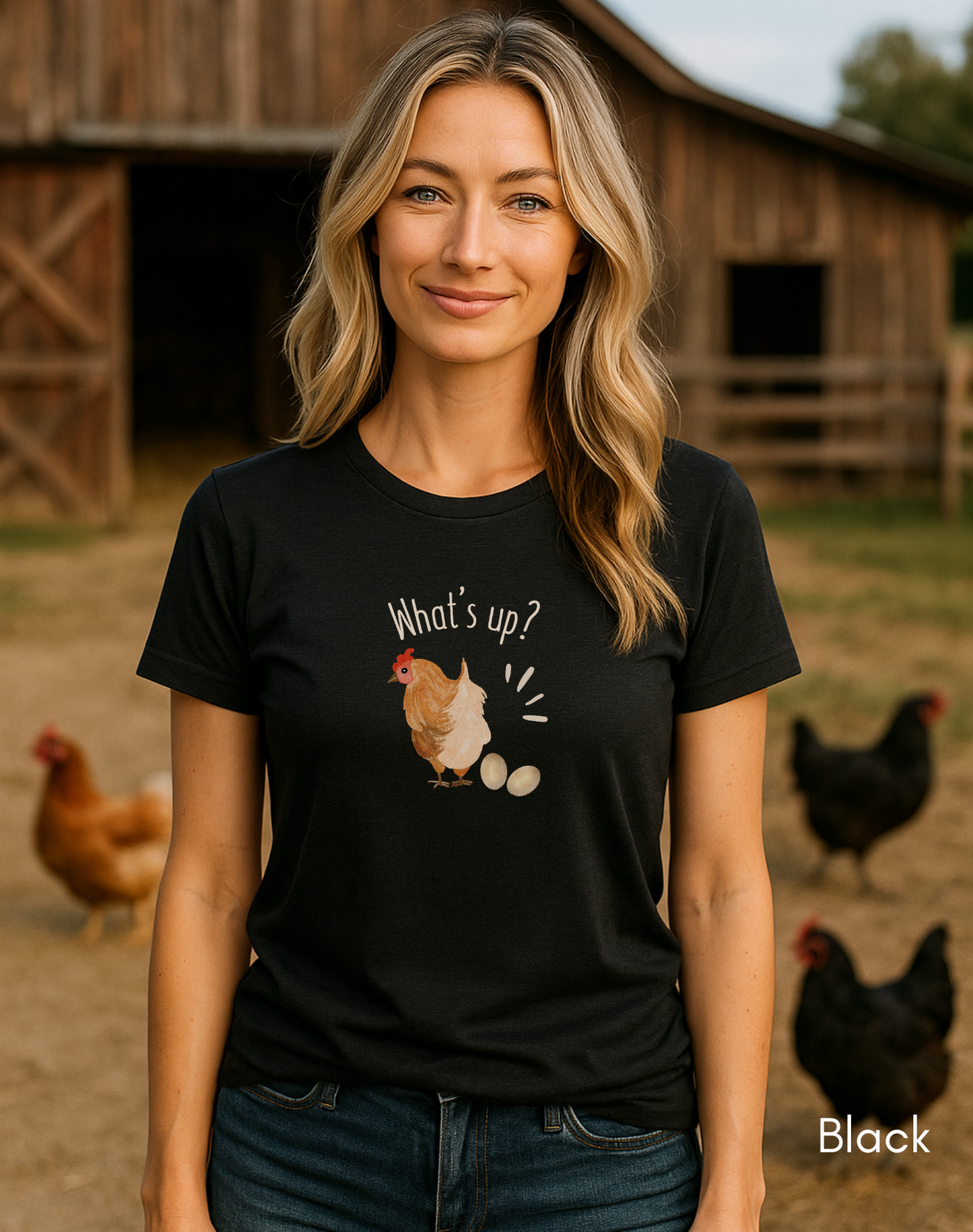 What's Up Chicken Butt - Unisex Jersey Light Weight T-shirt