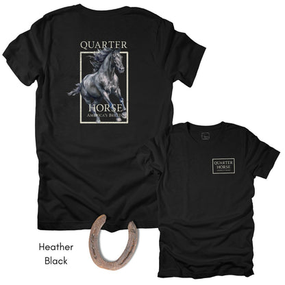 Quarter Horse America's Breed Back Print Unisex Jersey Light Weight T-shirt