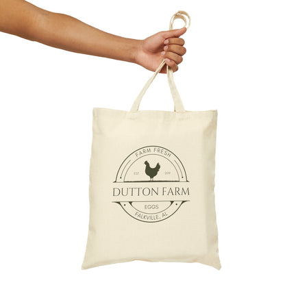 Custom Egg Farm Cotton Canvas Tote Bag