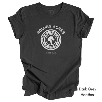 Custom Horse Farm Unisex Jersey Light Weight T-shirt