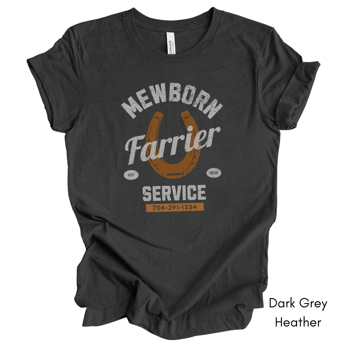 Farrier Personalized Unisex Light Weight Jersey Tshirt
