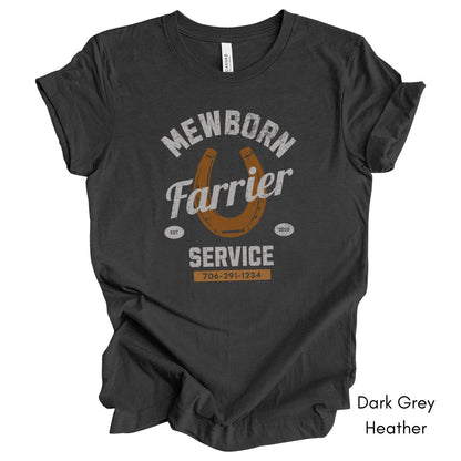 Farrier Personalized Unisex Light Weight Jersey Tshirt