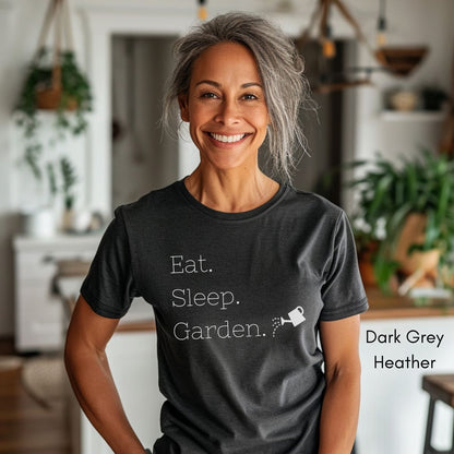 Eat Sleep Garden Unisex Jersey Light Weight T-shirt