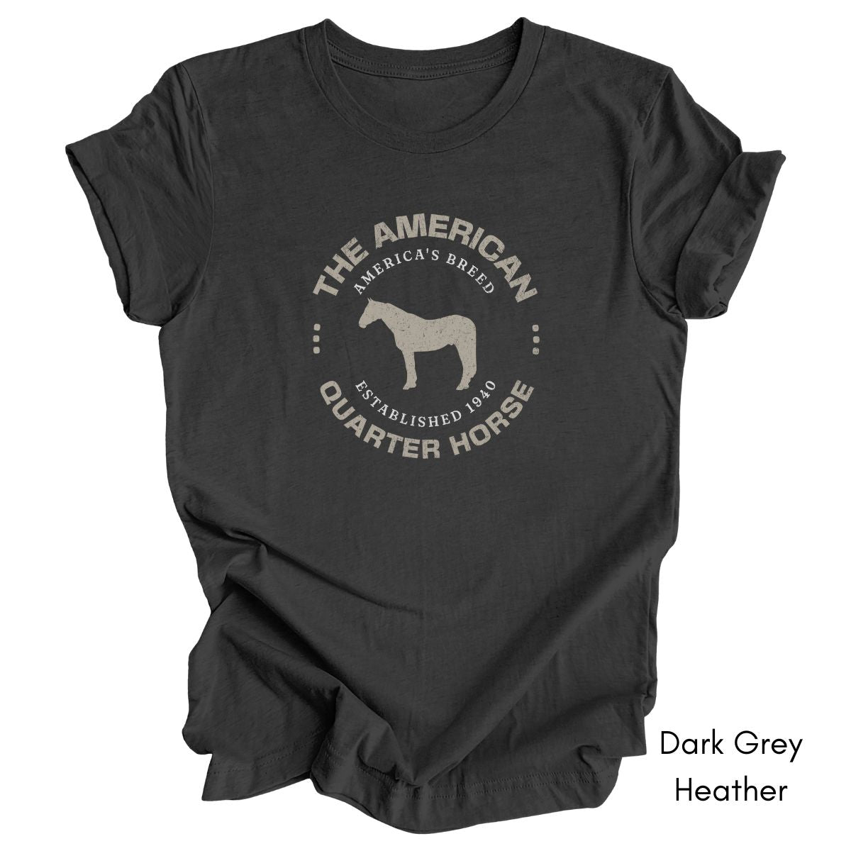 American Quarter Horse Breed Unisex Light Weight Jersey T-shirt
