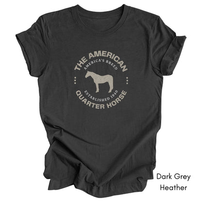 American Quarter Horse Breed Unisex Light Weight Jersey T-shirt