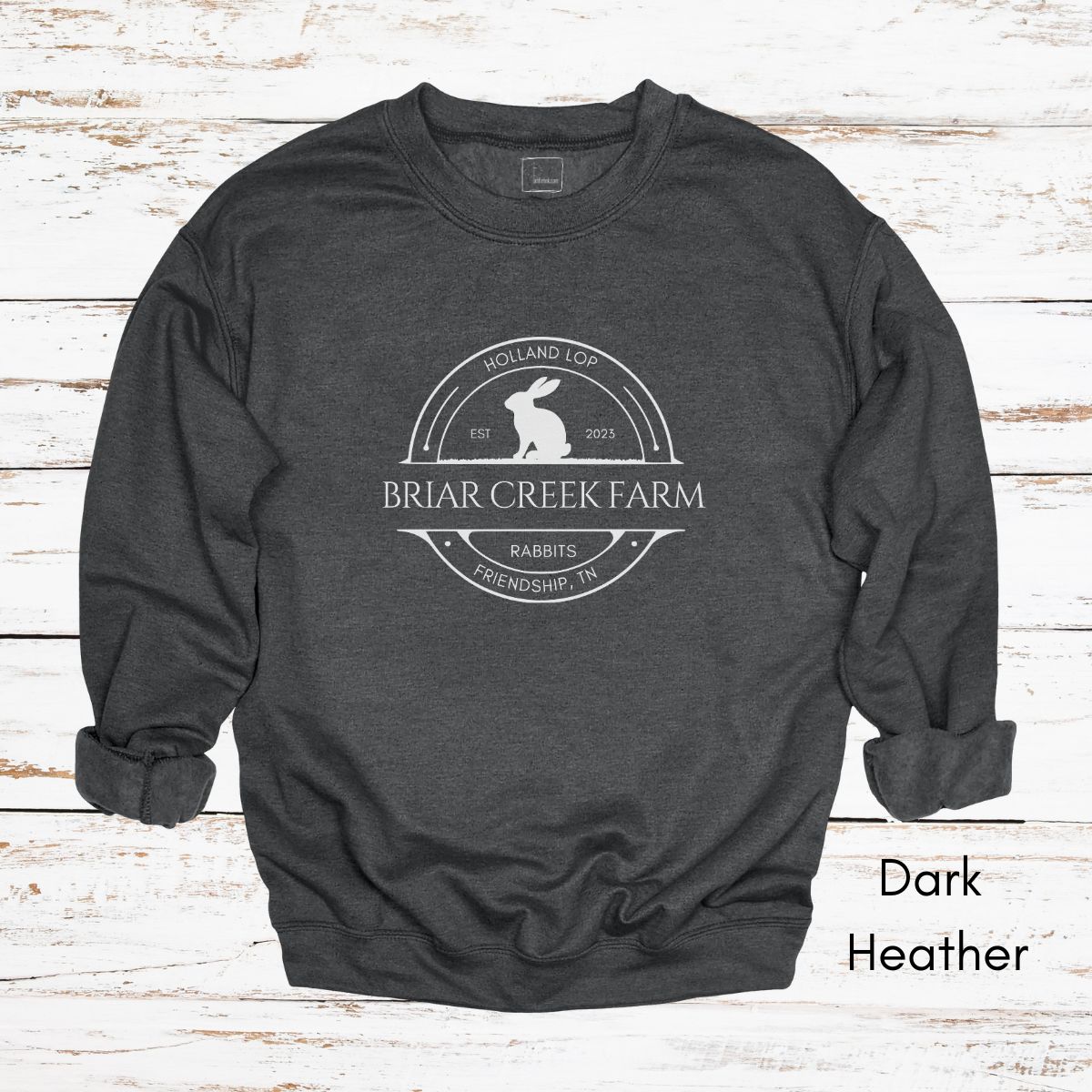 Custom Rabbit Farm Unisex Crewneck Sweatshirt