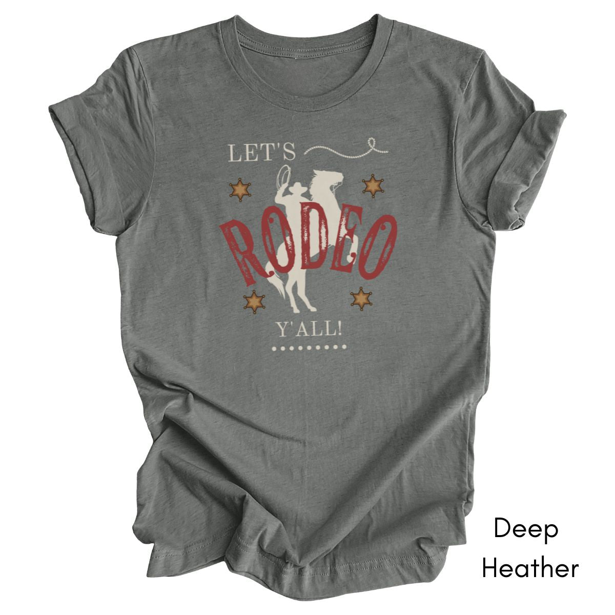 Let's Rodeo Y'all - Unisex Jersey Light Weight T-shirt