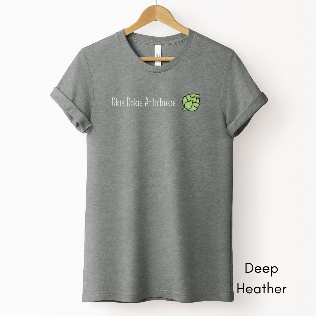 Okie Dokie Artichokie Unisex Light Weight Jersey T-shirt