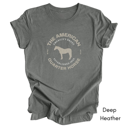 American Quarter Horse Breed Unisex Light Weight Jersey T-shirt