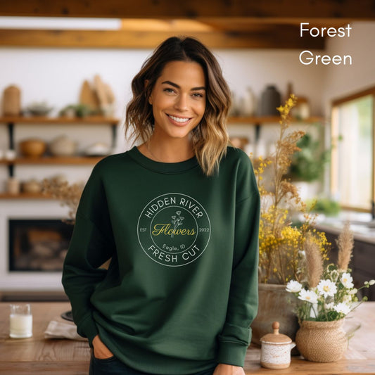 Custom Fresh Cut Flower Farm  Sweatshirt