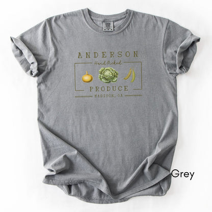 Custom Produce Farm Unisex Garment Dyed Midweight T-shirt
