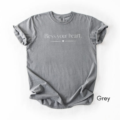Bless Your Heart Midweight Unisex Garment-Dyed T-shirt