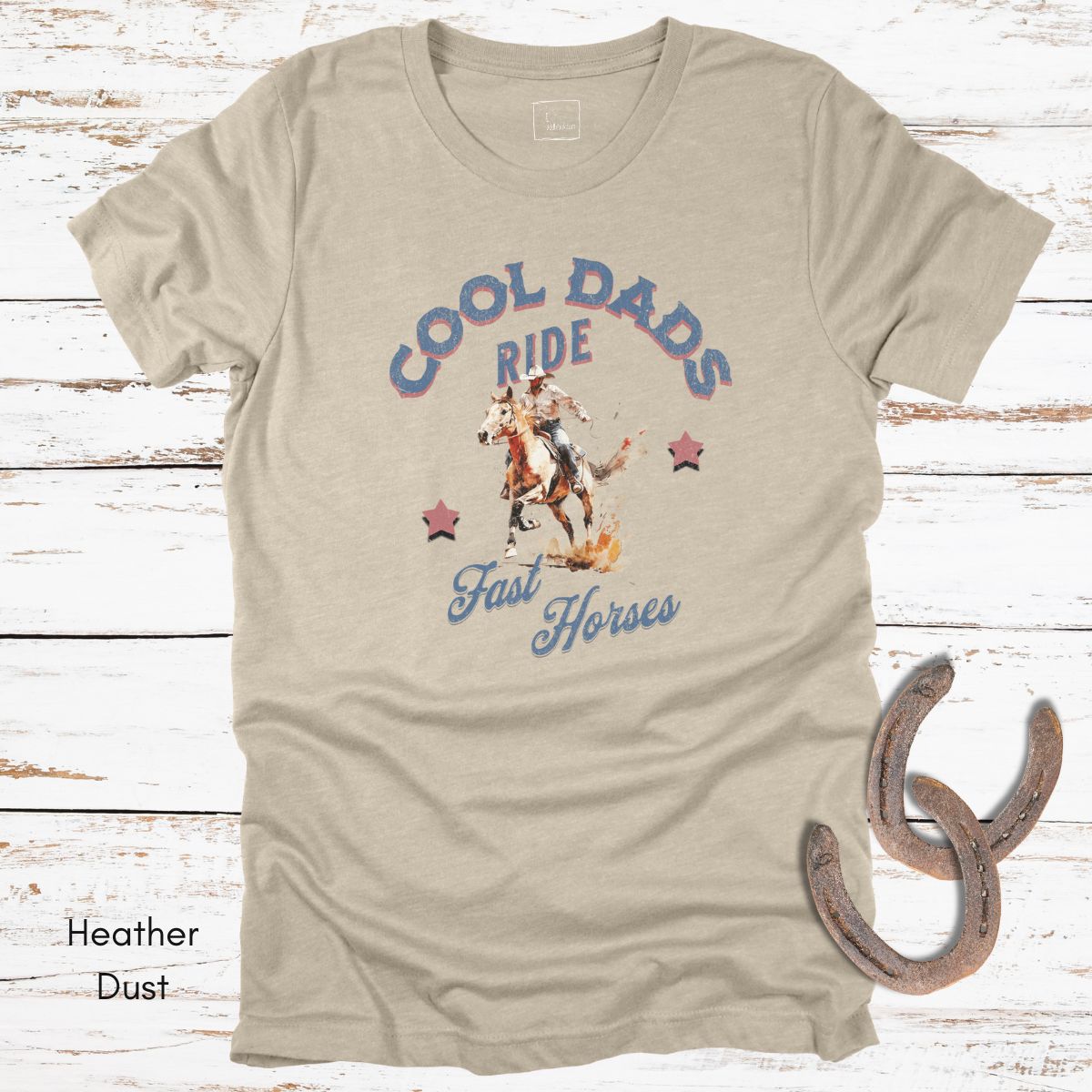 Cool Dads Ride Fast Horses - Jersey Light Weight T-shirt