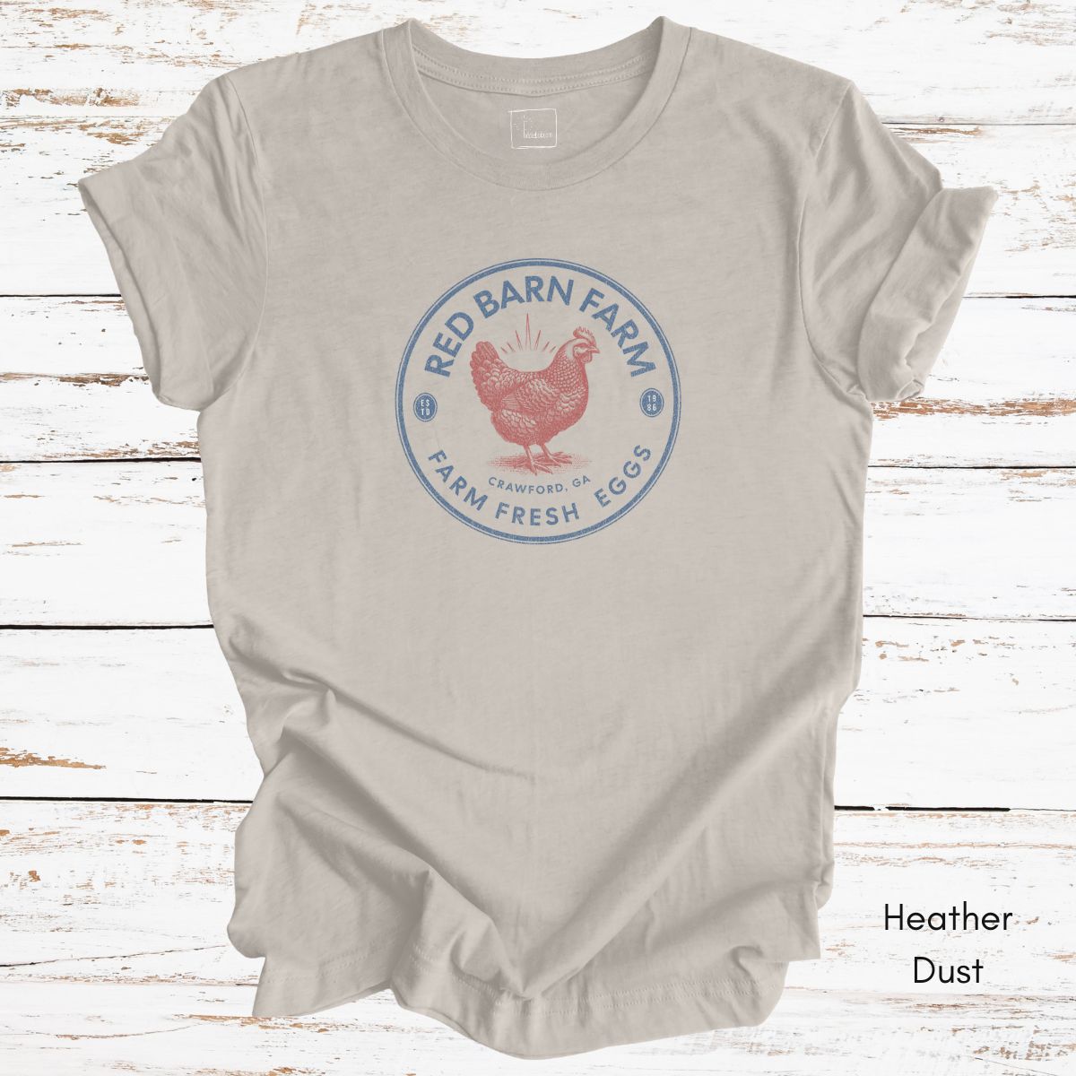 Custom Patriotic Style Egg Farm Light Weight Unisex Jersey T-shirt