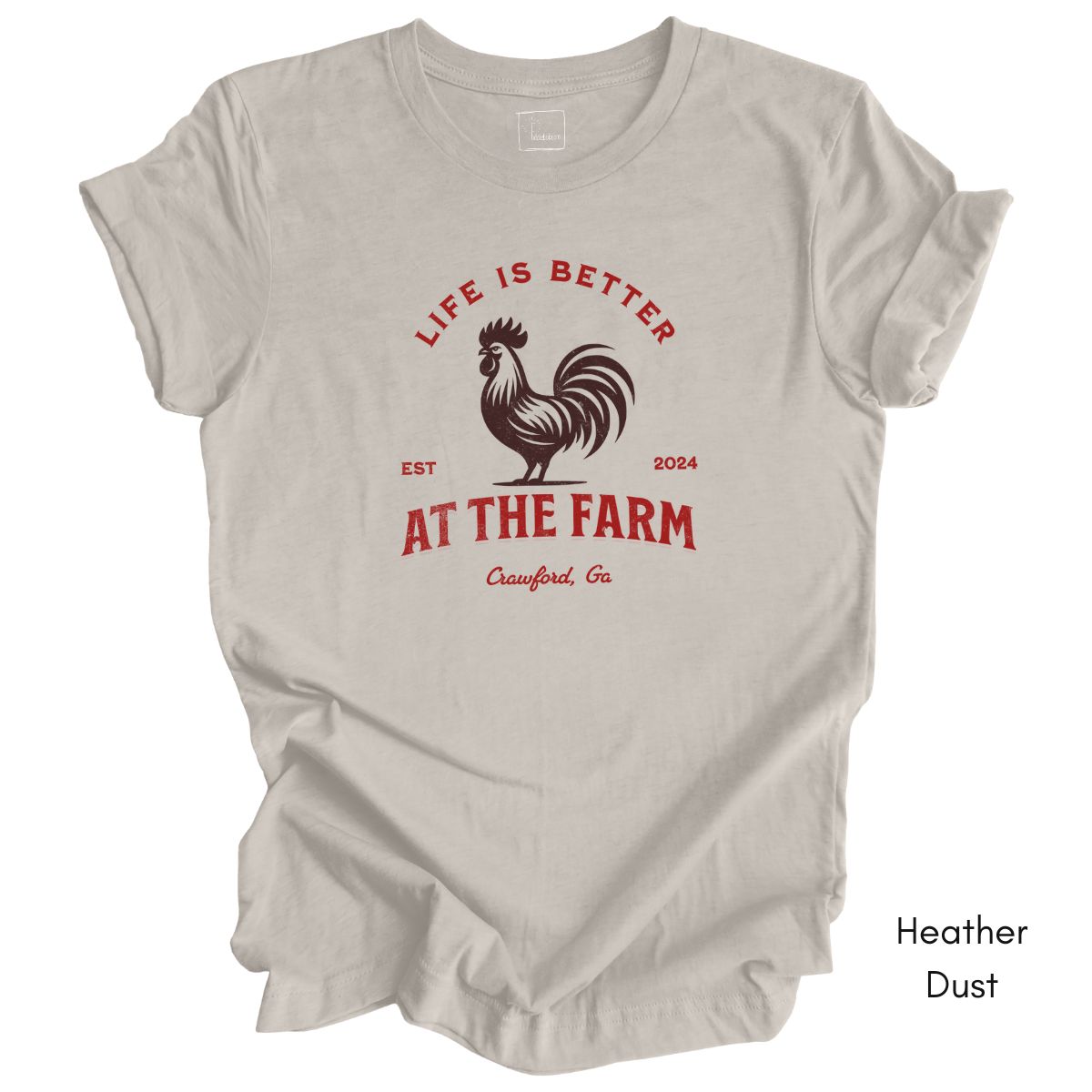 Custom Life is Better on the Farm - Unisex Jersey Light Weight T-shirt
