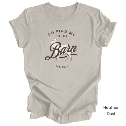 Find Me in the Sheep Barn Light Weight Jersey T-shirt