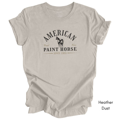 American Paint Horse Unisex Light Weight Jersey T-shirt