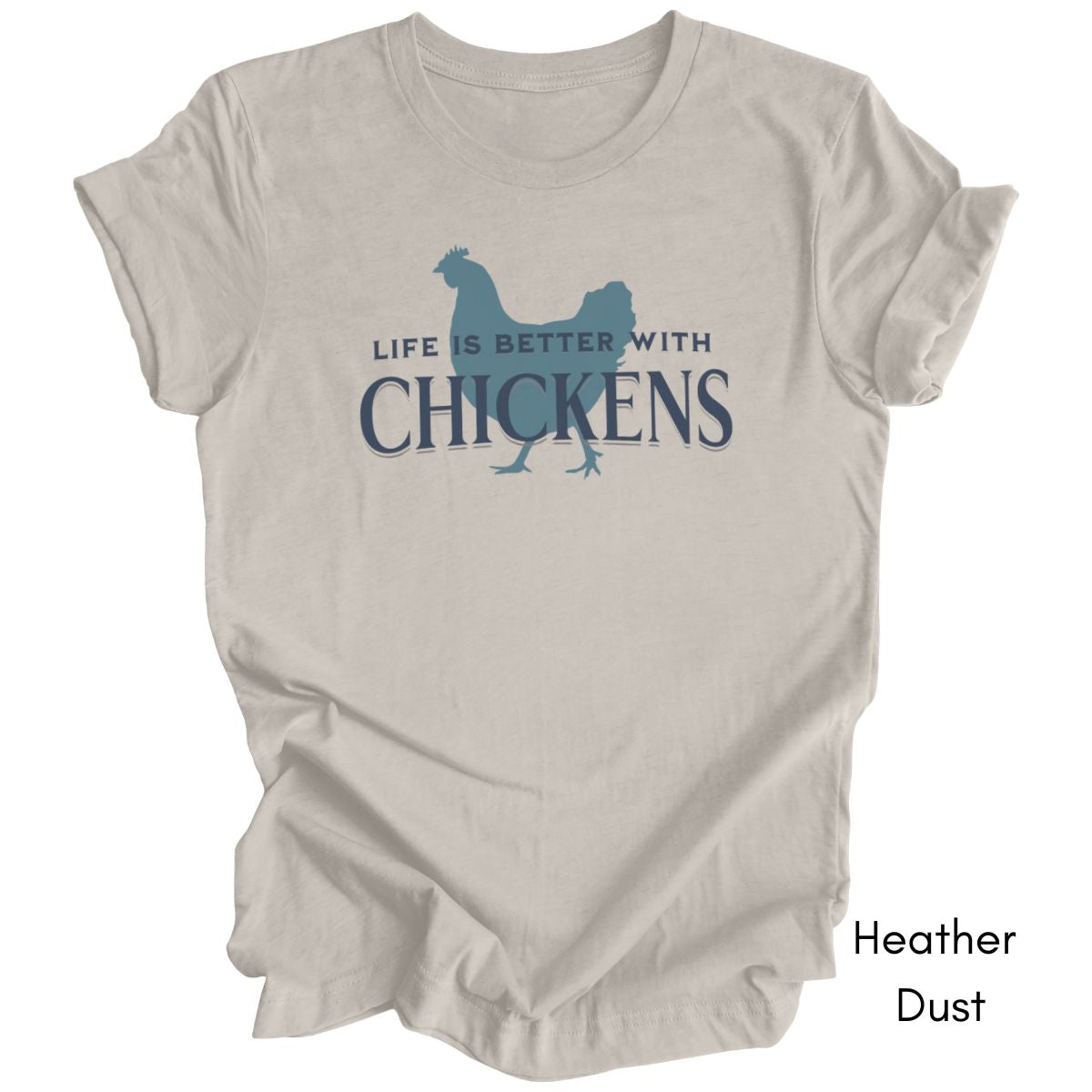 Life is Better With Chickens Light Weight Jersey T-shirt