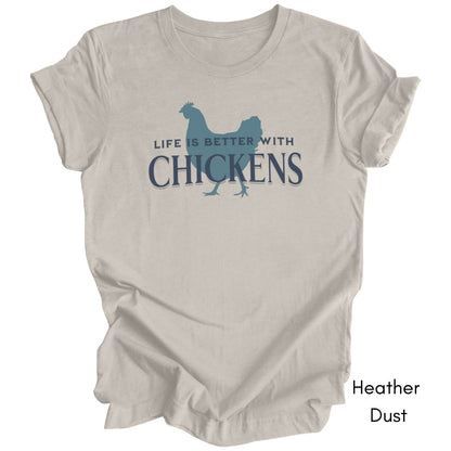 Life is Better With Chickens Light Weight Jersey T-shirt