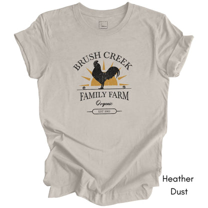 Custom Family Farm Chicken Rooster Unisex Jersey Light Weight T-shirt