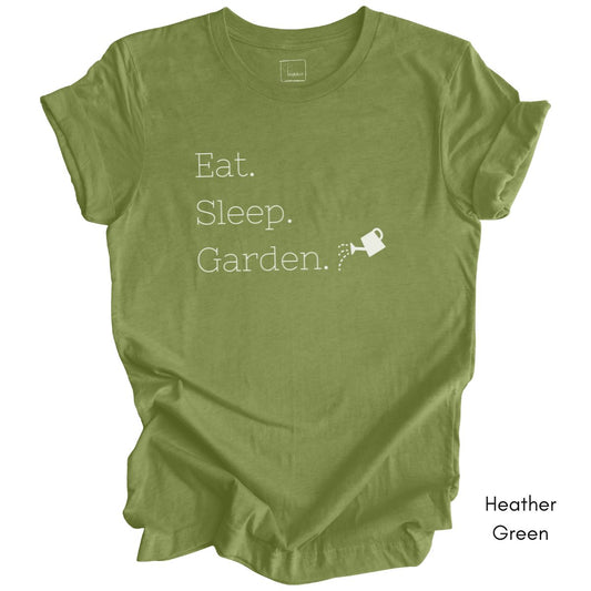 Eat Sleep Garden Unisex Jersey Light Weight T-shirt