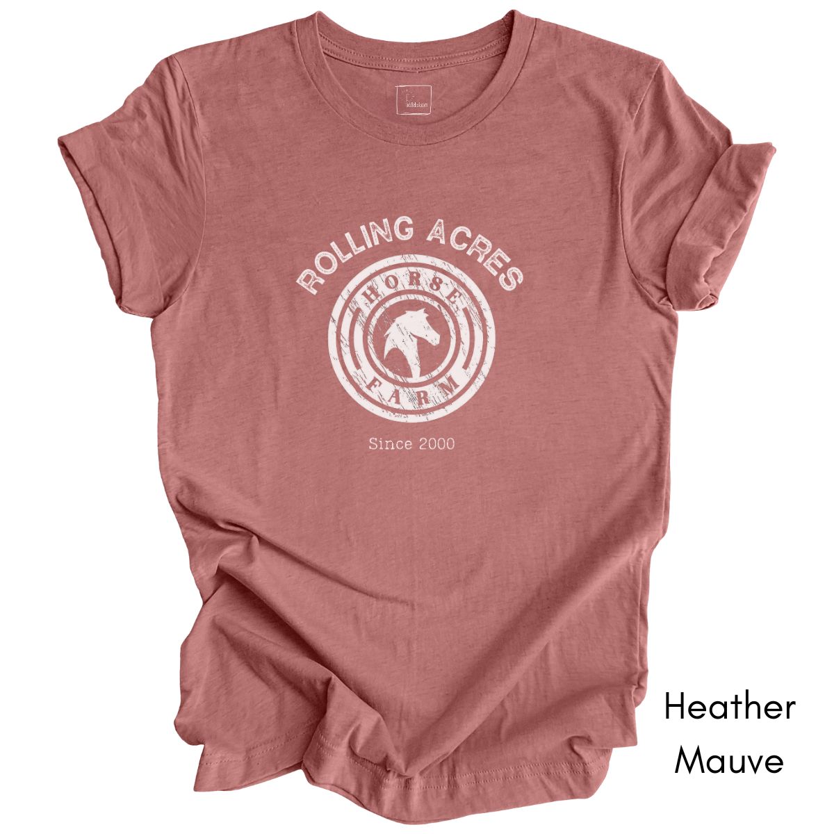 Custom Horse Farm Unisex Jersey Light Weight T-shirt