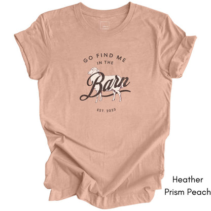 Find Me in the Sheep Barn Light Weight Jersey T-shirt