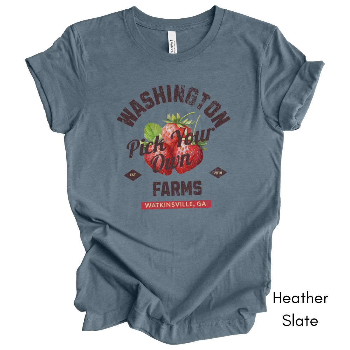 Pick Your Own Custom Strawberry Farm Light Weight Unisex Jersey T-shirt