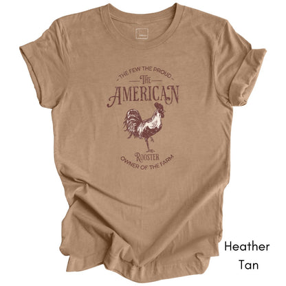 American Rooster Light Weight Jersey Unisex T-shirt