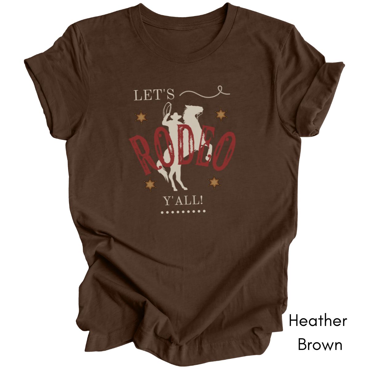 Let's Rodeo Y'all - Unisex Jersey Light Weight T-shirt