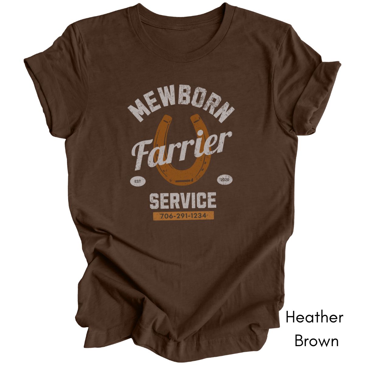 Farrier Personalized Unisex Light Weight Jersey Tshirt