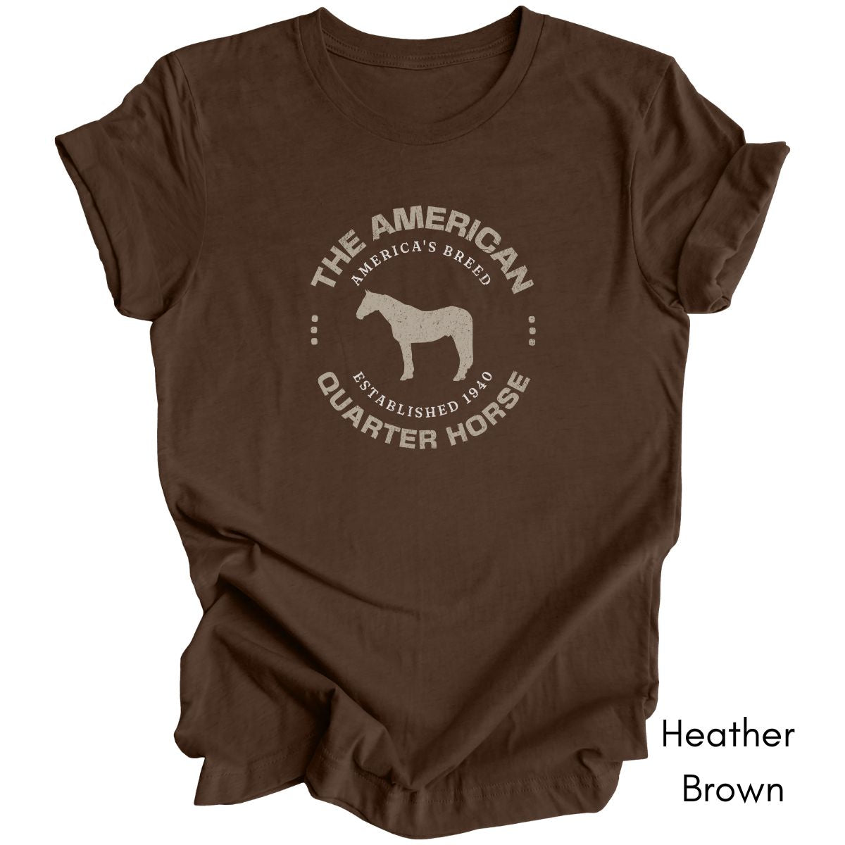 American Quarter Horse Breed Unisex Light Weight Jersey T-shirt
