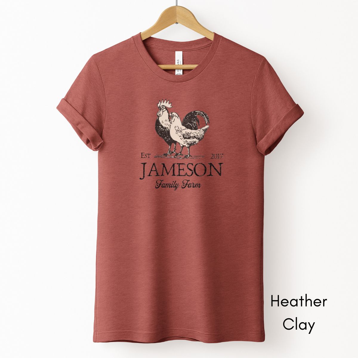 Custom Family Farm Light Weight Unisex Jersey T-shirt