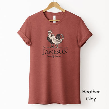 Custom Family Farm Light Weight Unisex Jersey T-shirt