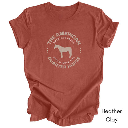 American Quarter Horse Breed Unisex Light Weight Jersey T-shirt