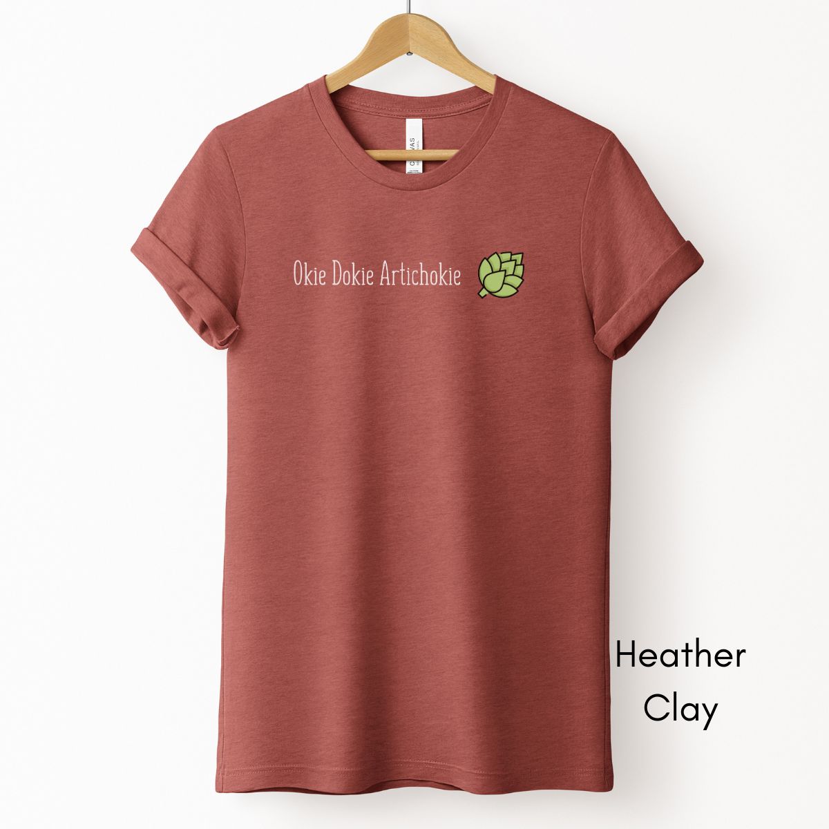 Okie Dokie Artichokie Unisex Light Weight Jersey T-shirt