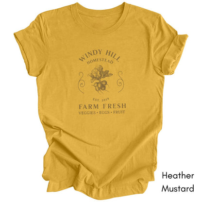 Custom Homestead Farm Vegetable/Garden Tshirt