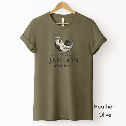 Custom Family Farm Light Weight Unisex Jersey T-shirt