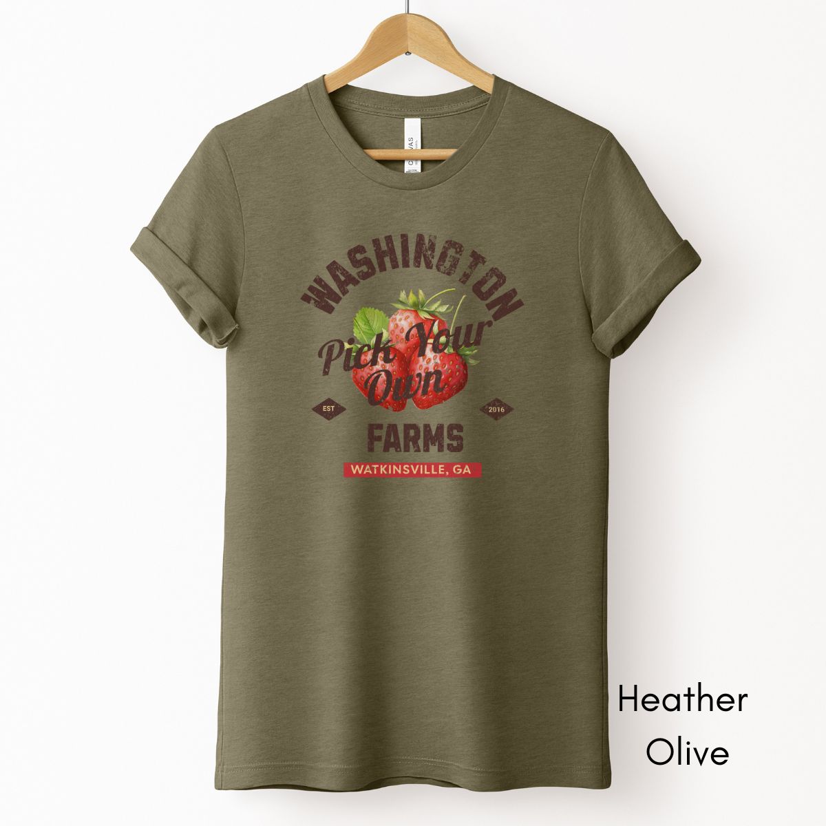 Pick Your Own Custom Strawberry Farm Light Weight Unisex Jersey T-shirt