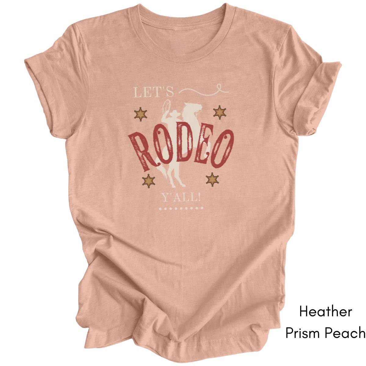 Let's Rodeo Y'all - Unisex Jersey Light Weight T-shirt